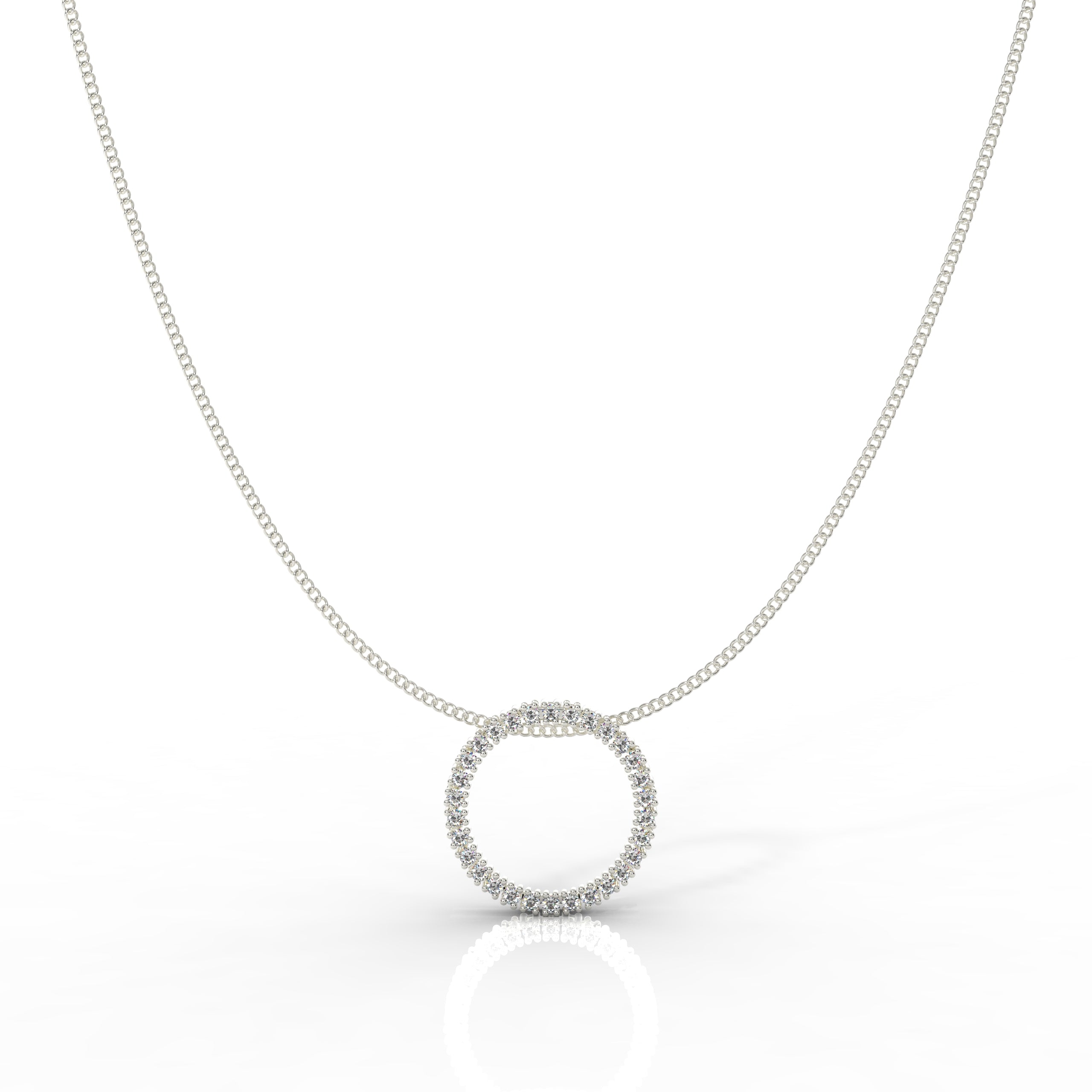 Chunky Wheel Pendant With Chain, Hallmarked 925 Sterling Silver